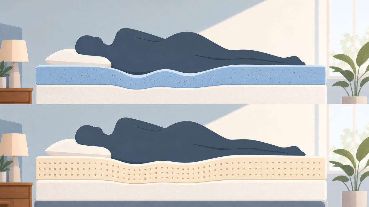 Saltea Topper Latex sau Memoryfoam: Care Ți Se Potrivește?